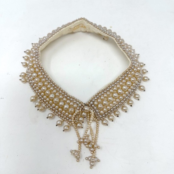 Accessories - Vintage Glentex Faux Pearl Collar Made in Japan